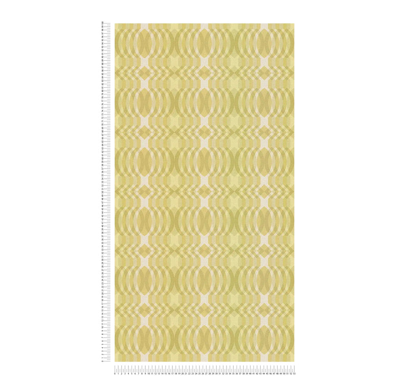 Seeing Double Retro Wallpaper - Yellow