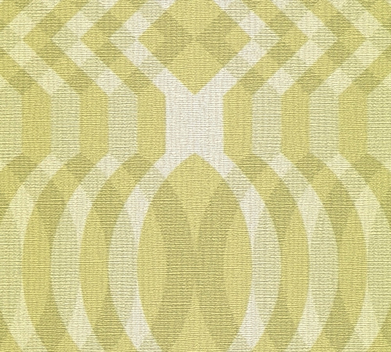 Seeing Double Retro Wallpaper - Yellow