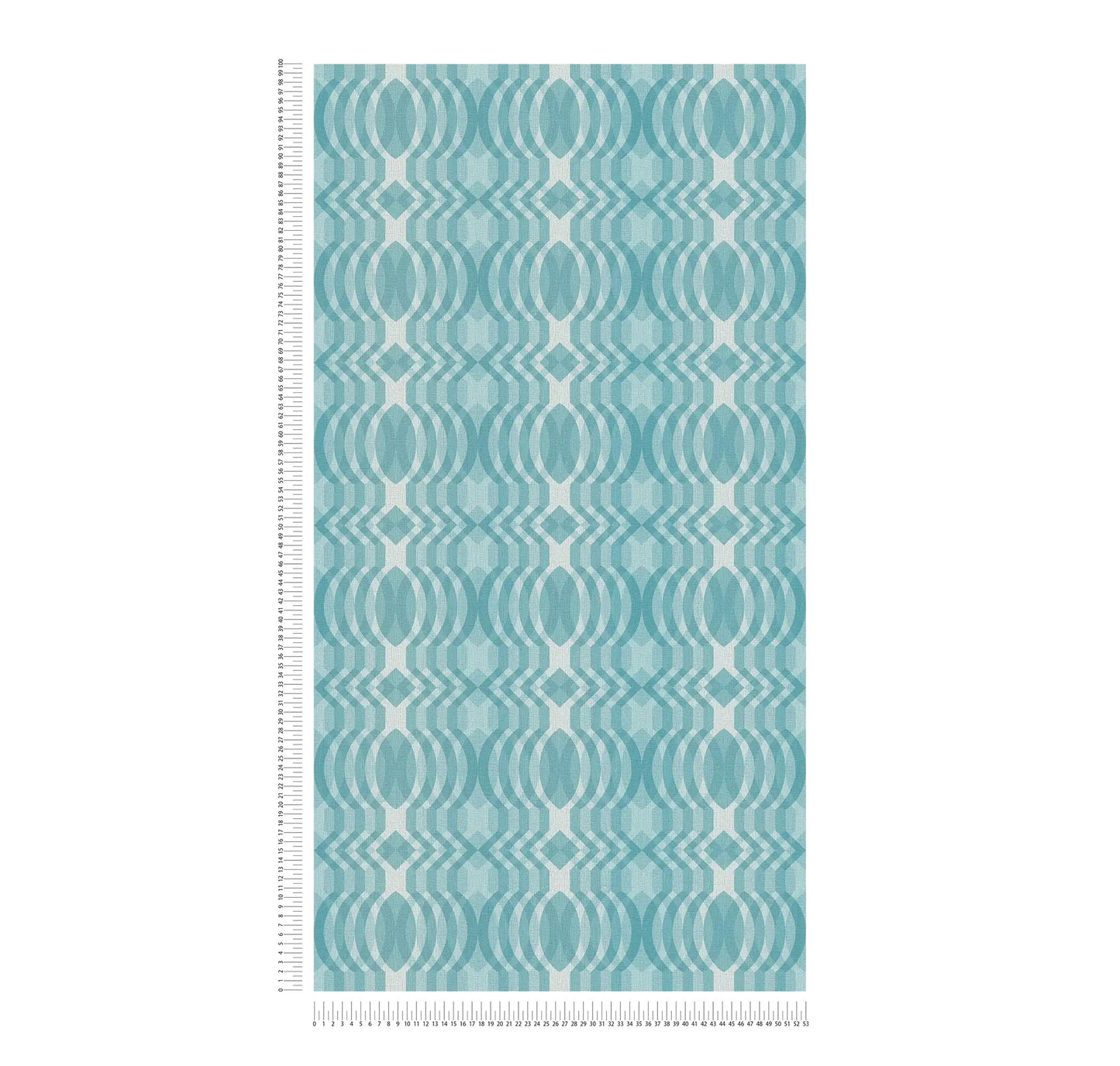 Seeing Double Retro Wallpaper - Blue