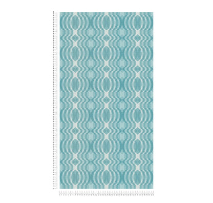 Seeing Double Retro Wallpaper - Blue