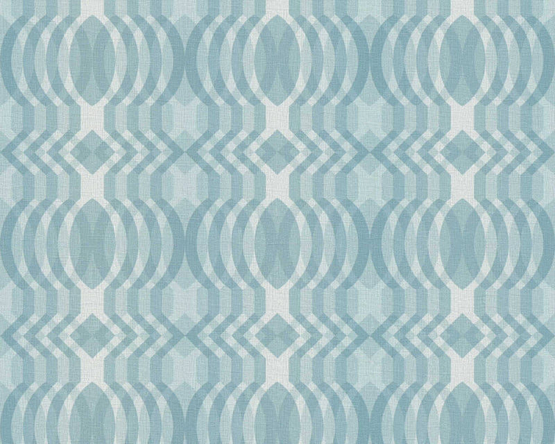 Sample - Seeing Double Retro Wallpaper - Blue