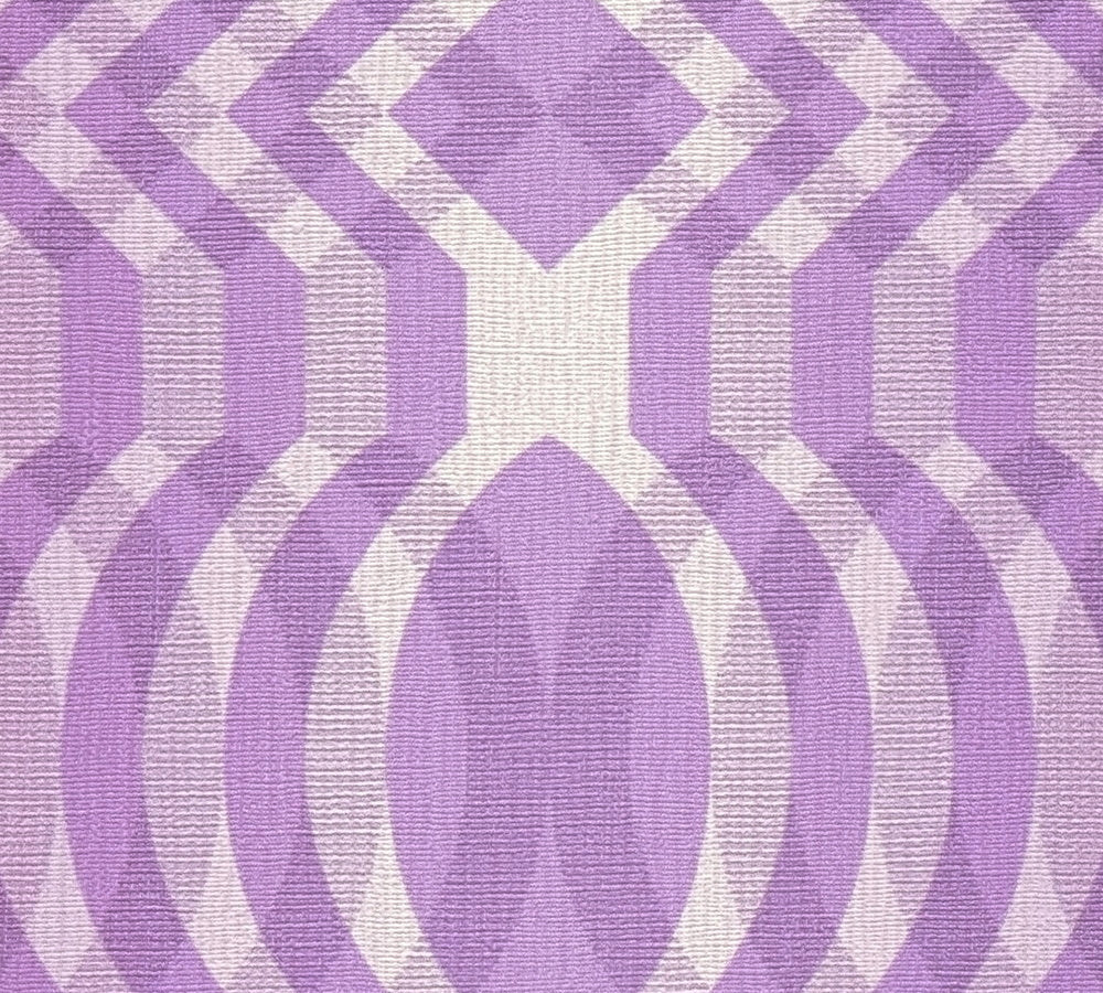 Seeing Double Retro Wallpaper - Purple