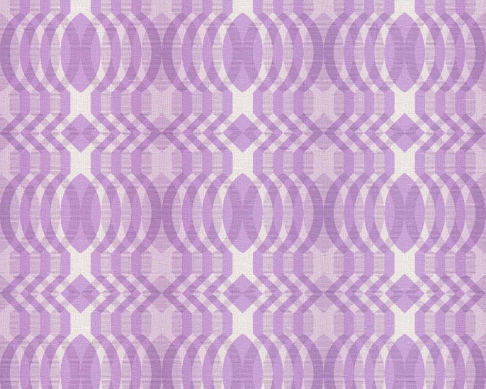 Seeing Double Retro Wallpaper - Purple
