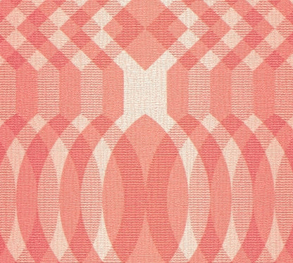 Seeing Double Retro Wallpaper - Red