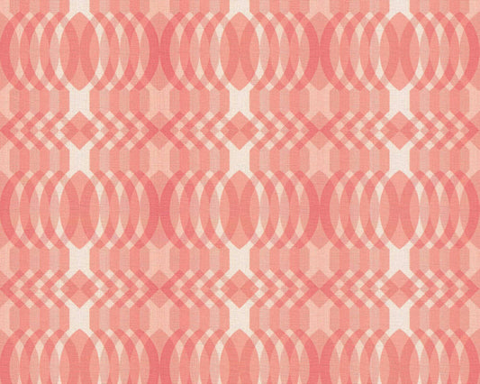 Seeing Double Retro Wallpaper - Red
