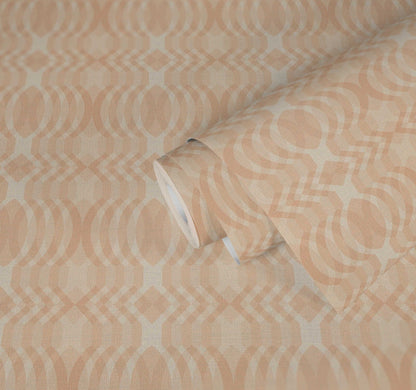 Seeing Double Retro Wallpaper - Beige