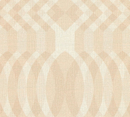 Seeing Double Retro Wallpaper - Beige