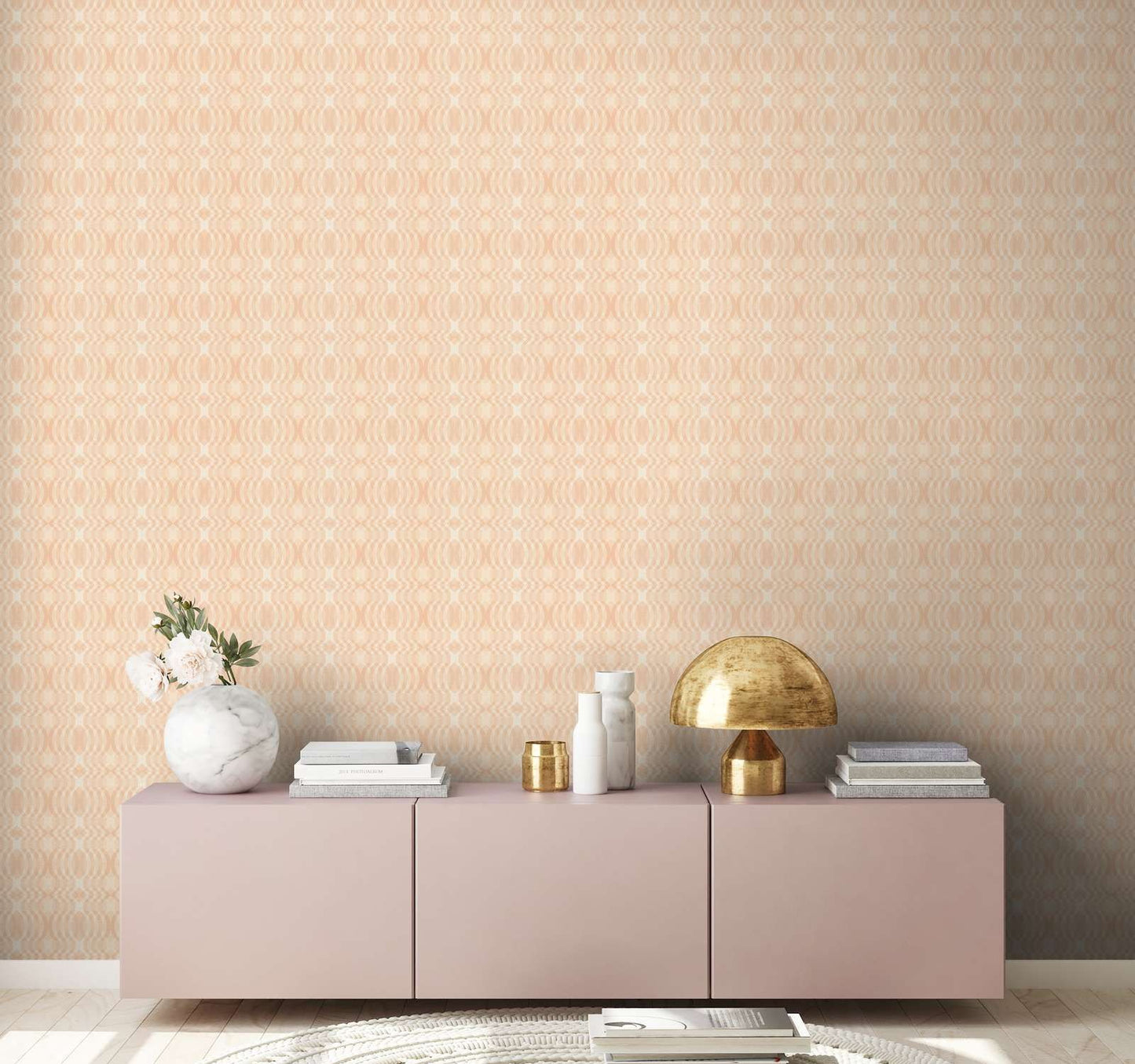 Seeing Double Retro Wallpaper - Beige