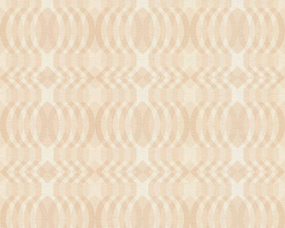 Seeing Double Retro Wallpaper - Beige