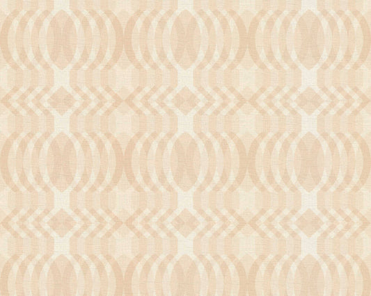 Seeing Double Retro Wallpaper - Beige