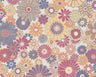 Retro Flowers Wallpaper - Pink