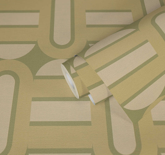 Retroholic Retro Wallpaper - Green