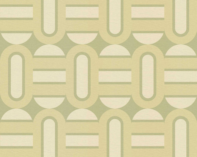Sample - Retroholic Retro Wallpaper - Green