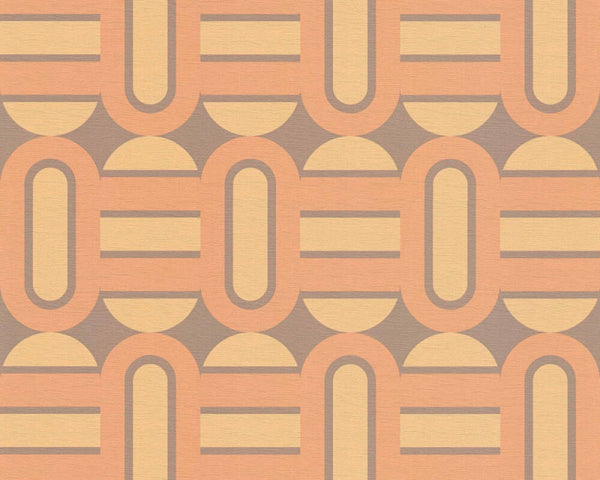 Sample - Retroholic Retro Wallpaper - Orange
