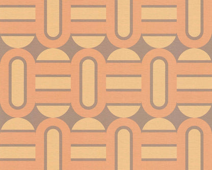 Retroholic Retro Wallpaper - Orange