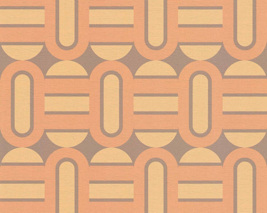 Retroholic Retro Wallpaper - Orange