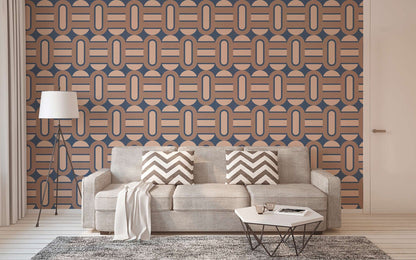 Retroholic Retro Wallpaper - Blue