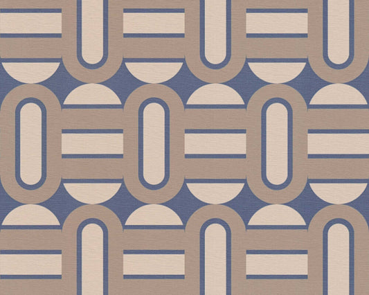 Retroholic Retro Wallpaper - Blue