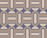 Retroholic Retro Wallpaper - Blue