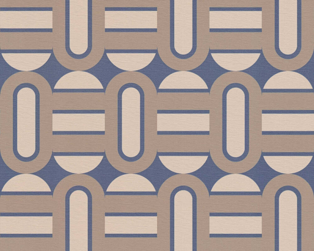 Sample - Retroholic Retro Wallpaper - Blue
