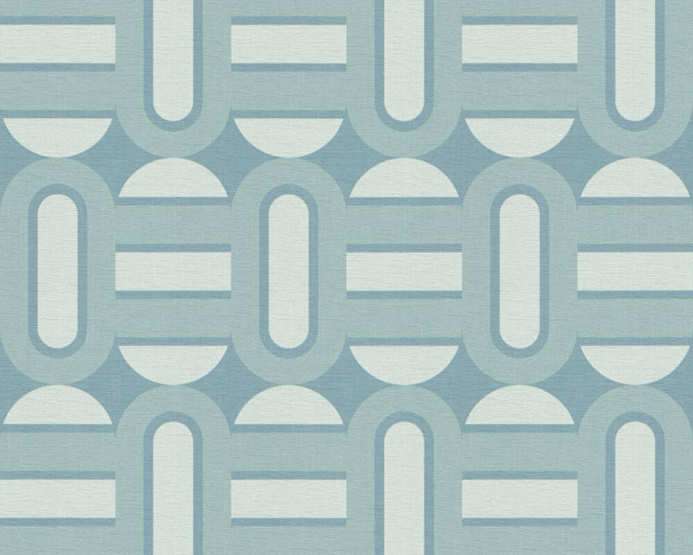 Sample - Retroholic Retro Wallpaper - Light Blue