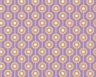 Vintage Dotted Wallpaper - Purple/Yellow Green