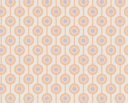 Vintage Dotted Wallpaper - Peach/Beige