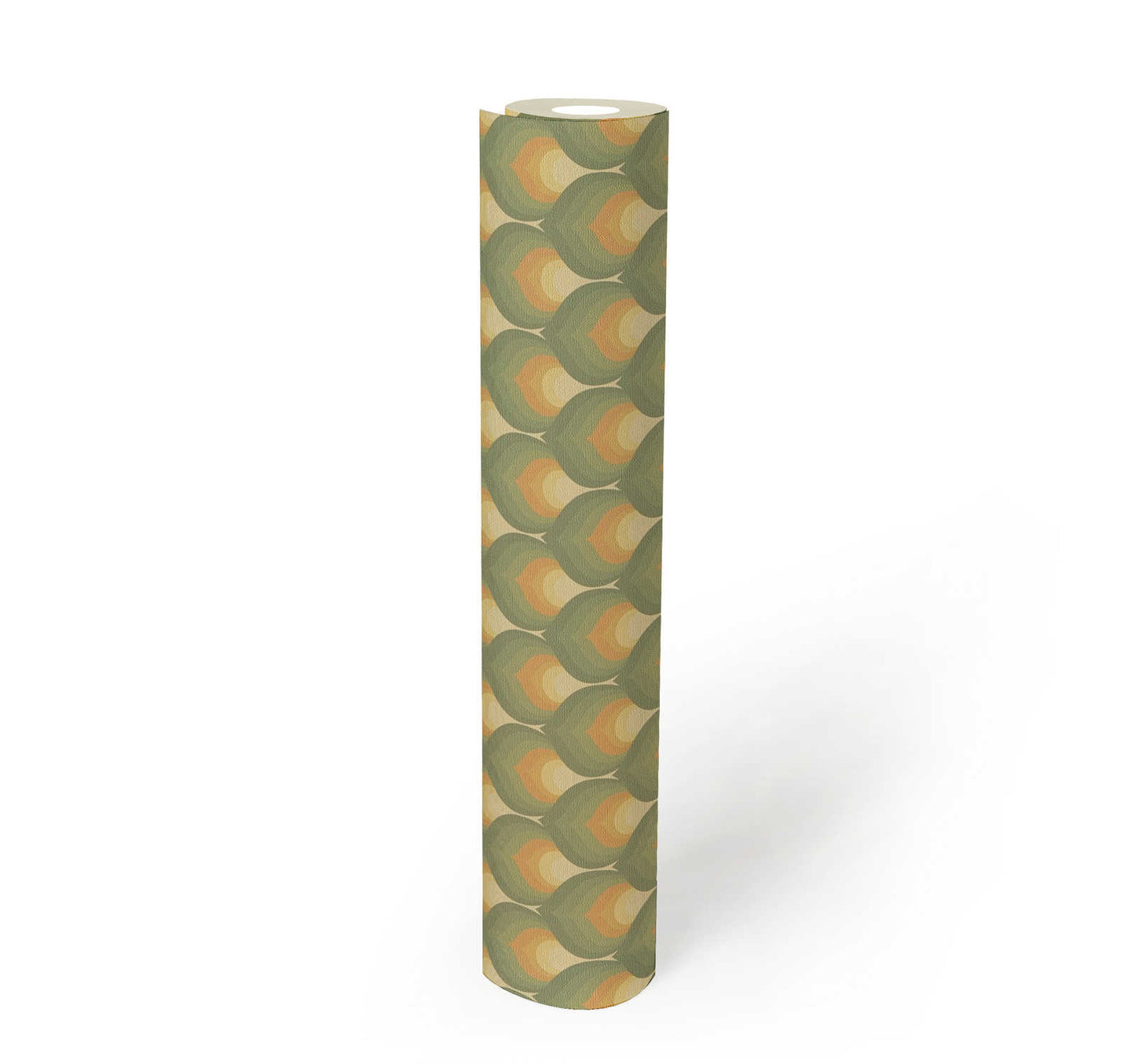 Retro Scales Wallpaper - Green