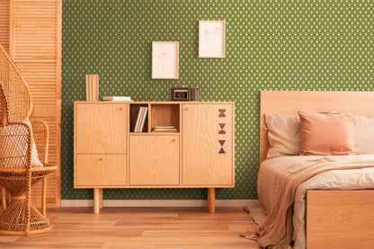 Retro Scales Wallpaper - Green