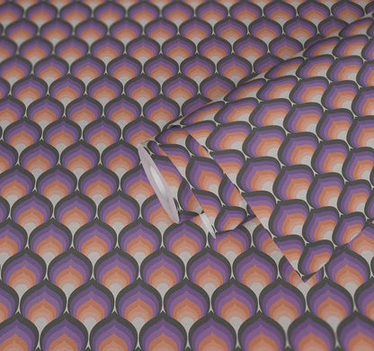 Retro Scales Wallpaper - Purple