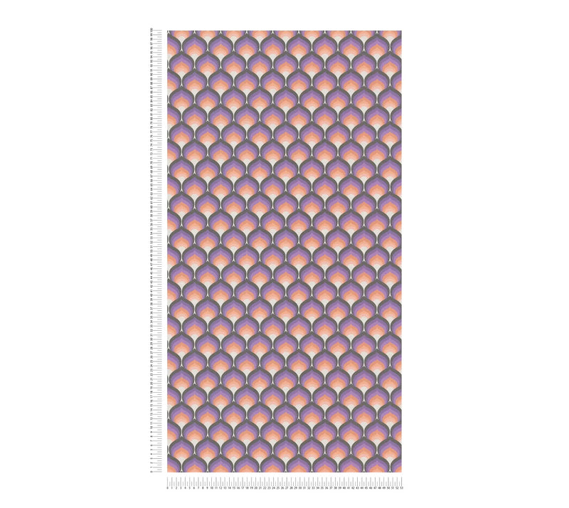 Retro Scales Wallpaper - Purple