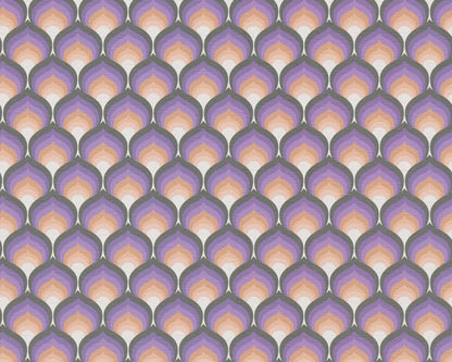 Retro Scales Wallpaper - Purple