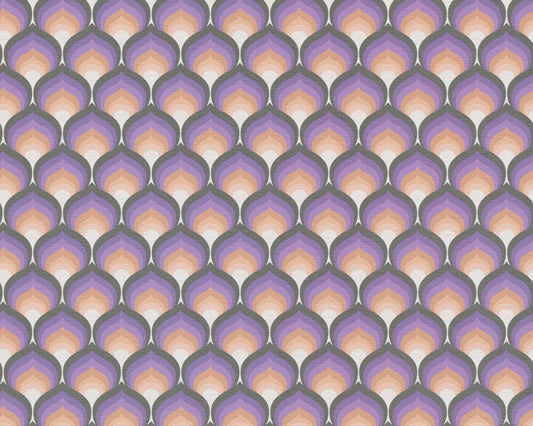 Retro Scales Wallpaper - Purple