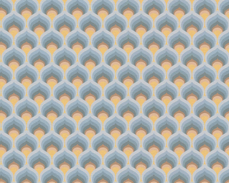 Retro Scales Wallpaper (Retro Chic Collection)