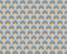 Retro Scales Wallpaper - Blue