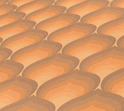 Retro Scales Wallpaper - Orange
