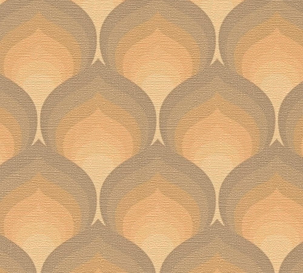 Retro Scales Wallpaper - Orange