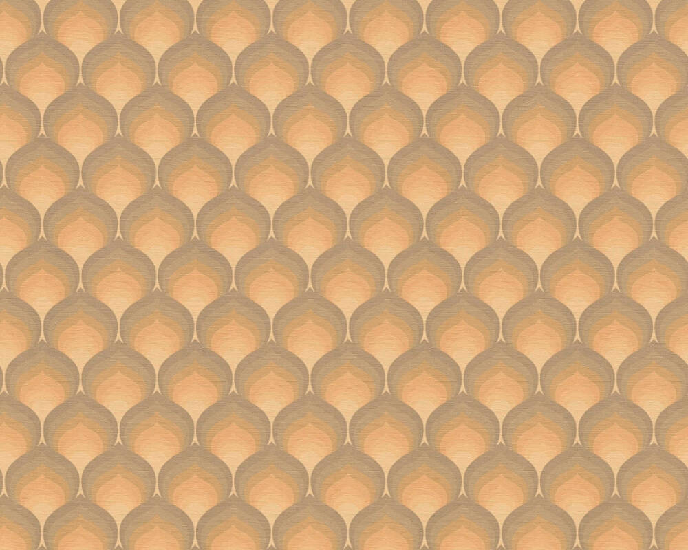 Retro Scales Wallpaper - Orange