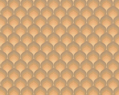 Retro Scales Wallpaper - Orange