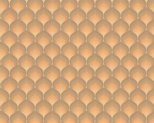 Retro Scales Wallpaper - Orange