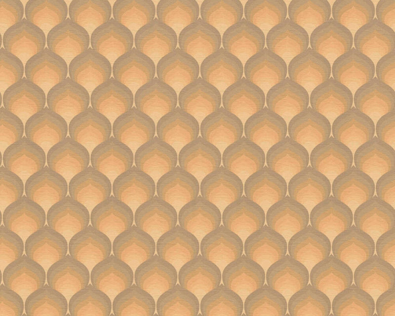 Retro Scales Wallpaper - Orange