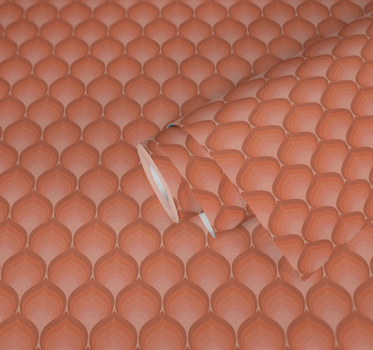 Retro Scales Wallpaper - Peach