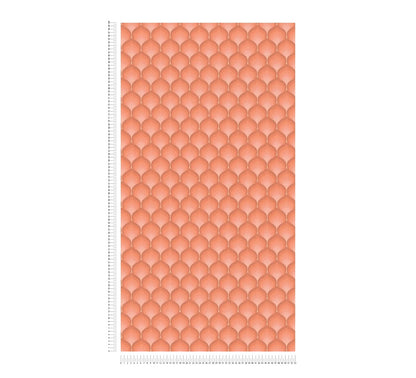 Retro Scales Wallpaper - Peach