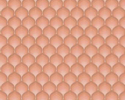 Retro Scales Wallpaper - Peach