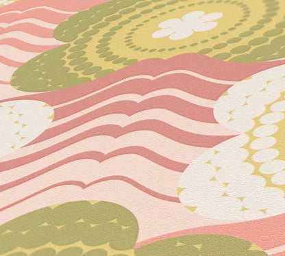 Retro Elegance Wallpaper - Green