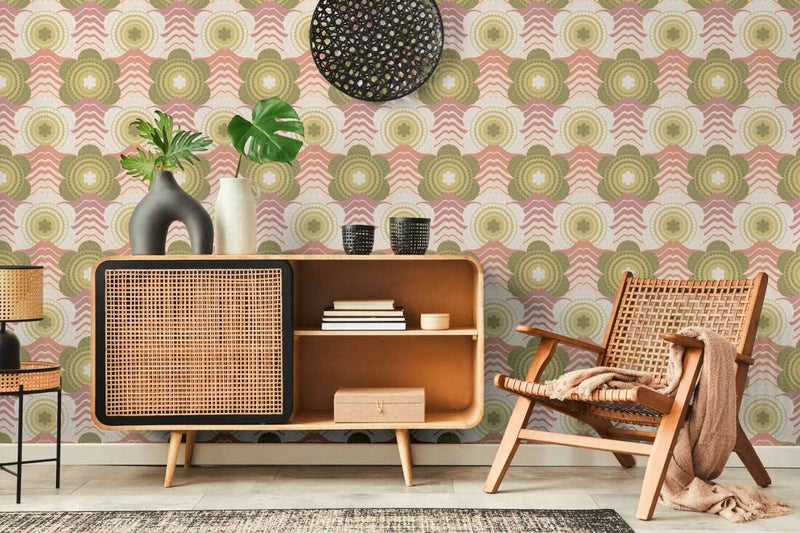 Retro Elegance Wallpaper - 5 Colours