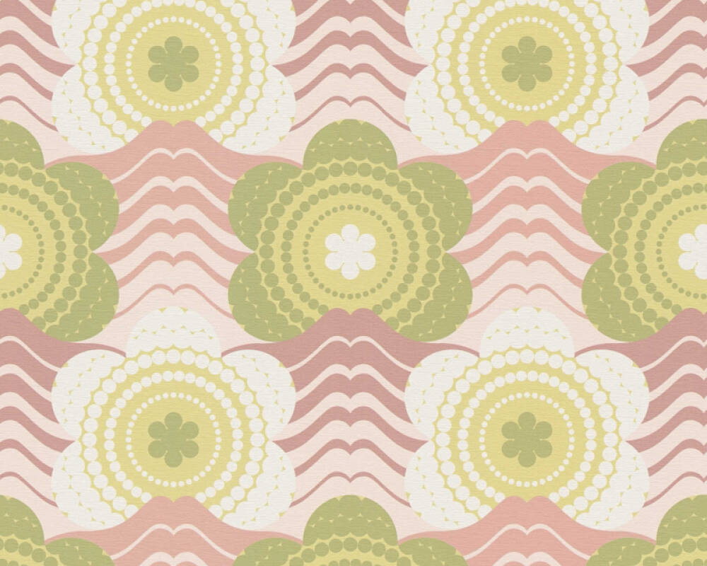 Sample - Retro Elegance Wallpaper - Green