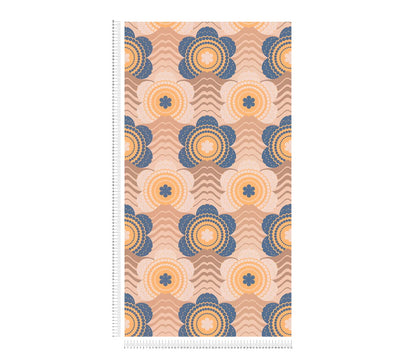Retro Elegance Wallpaper - Blue