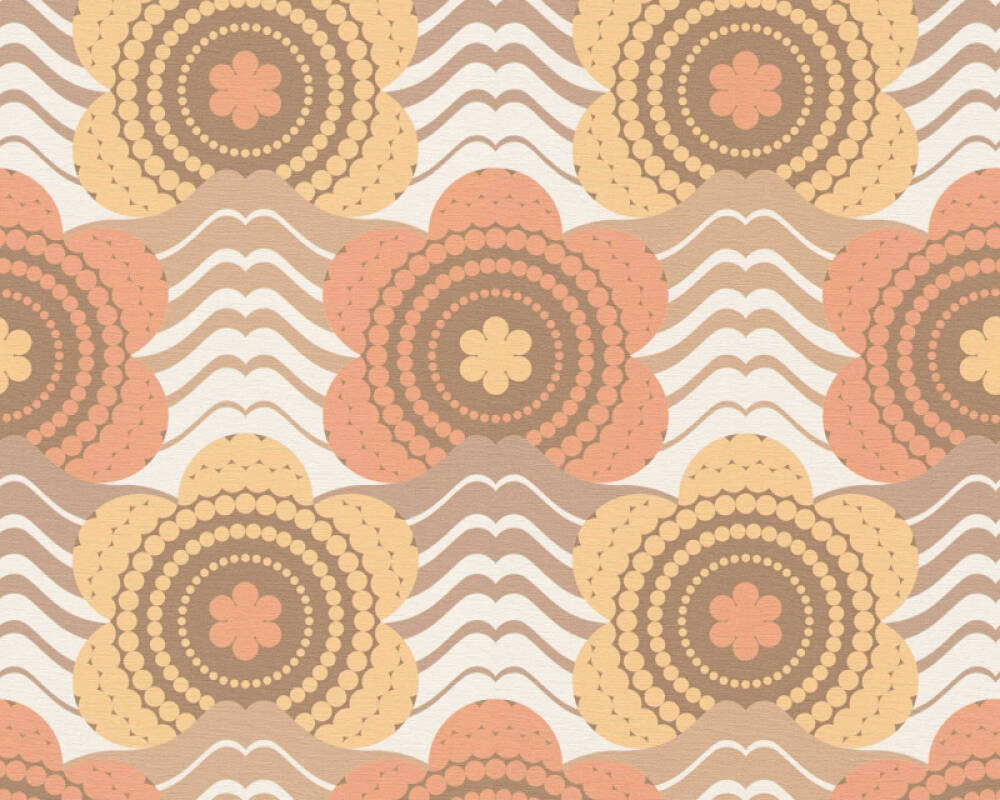 Sample - Retro Elegance Wallpaper - Brown