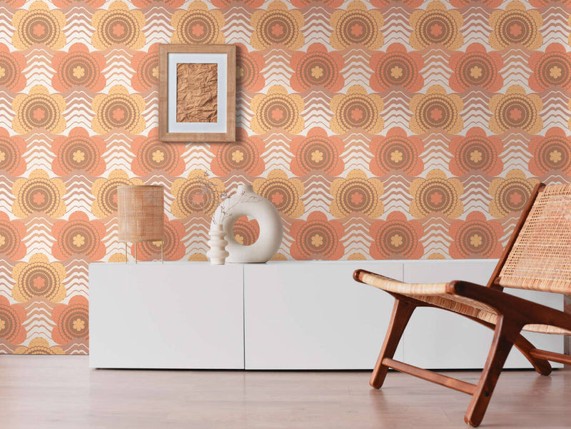 Retro Elegance Wallpaper - 5 Colours